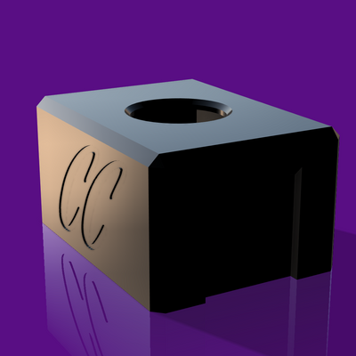Custom CC Engraved "AURA" (Atty Stand) (3D Printed) (1 left)