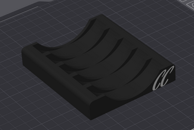 Custom CC Engraved "KHET" (Wire Spool Holder -- 3D Printed)