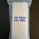 3 x 6" 6MIL Reclosable Ultra Strength Bags