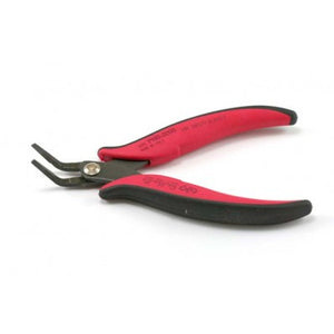 Hakko Long Flat Nose Angled Pliers (Made in Italy)